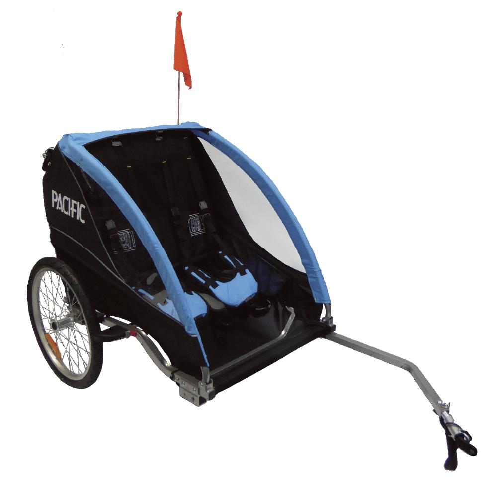 Pacific Deluxe 2 In 1 Trailer/Stroller - 2 Child