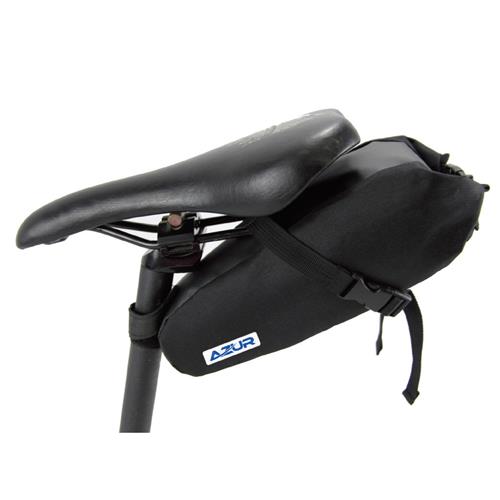 Azur Waterproof Saddle Bag Black