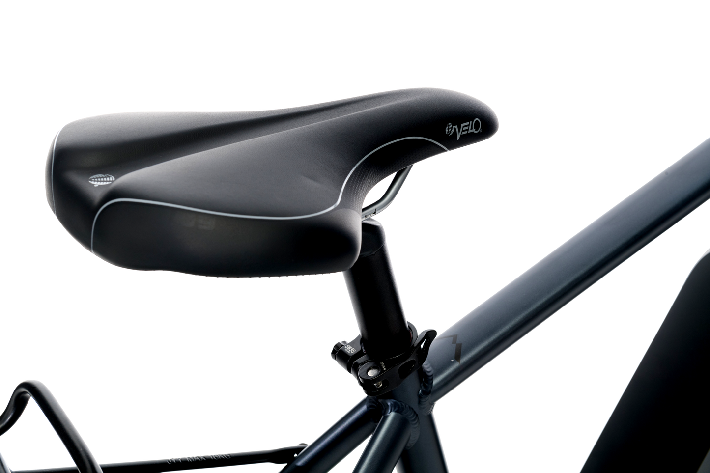 Adventure eBike in Charcoal showing comfortable saddle from Reid Cycles Australia