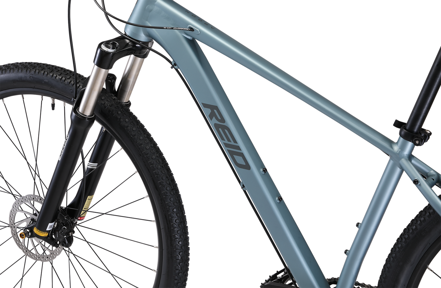 Argon Trail Mountain bike in blue showing MTB bike frame geometry from Reid Cycles Australia