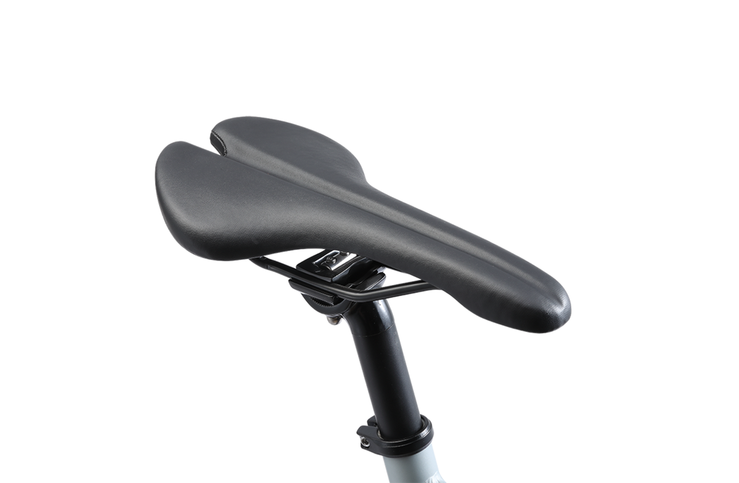 Blackhawk singlespeed bike in silver showing fixie saddle from Reid Cycles Australia