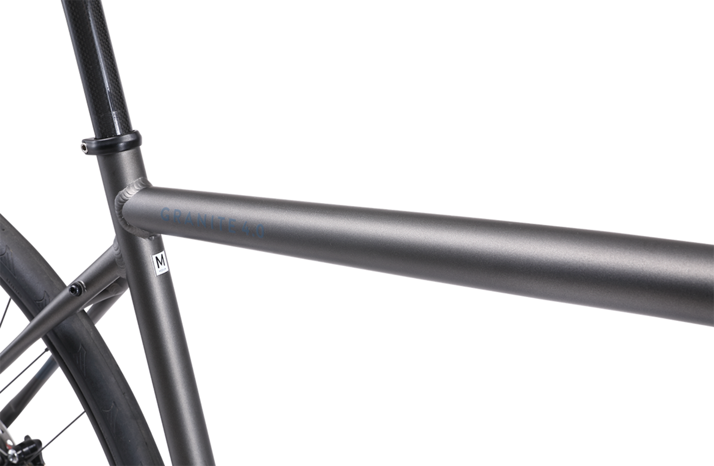 Granite 4.0 Gravel Bike in Grey showing bike frame from Reid Cycles Australia