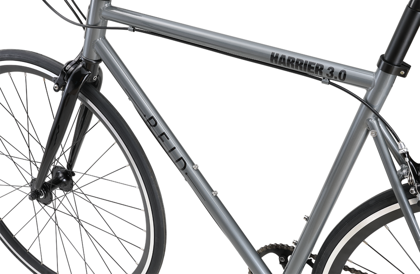 Harrier 3.0 fixie style bike in black grey lightweight bike frame from Reid Cycles Australia