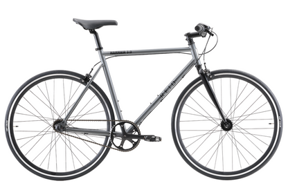 Harrier 3.0 fixie style bike in black grey with Shimano 3-speed gearing from Reid Cycles Australia 