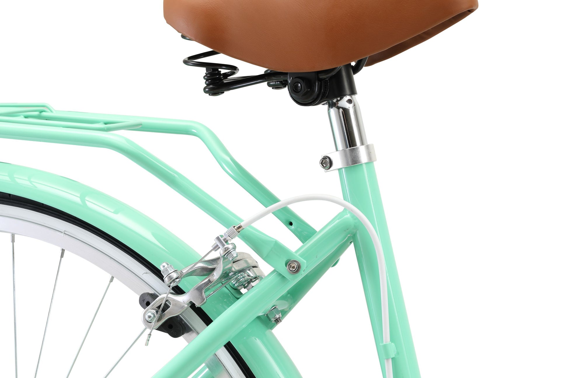 Ladies Classic Plus Vintage Bike in Mint Green showing rear Dual-Pivot Caliper Brake from Reid Cycles Australia