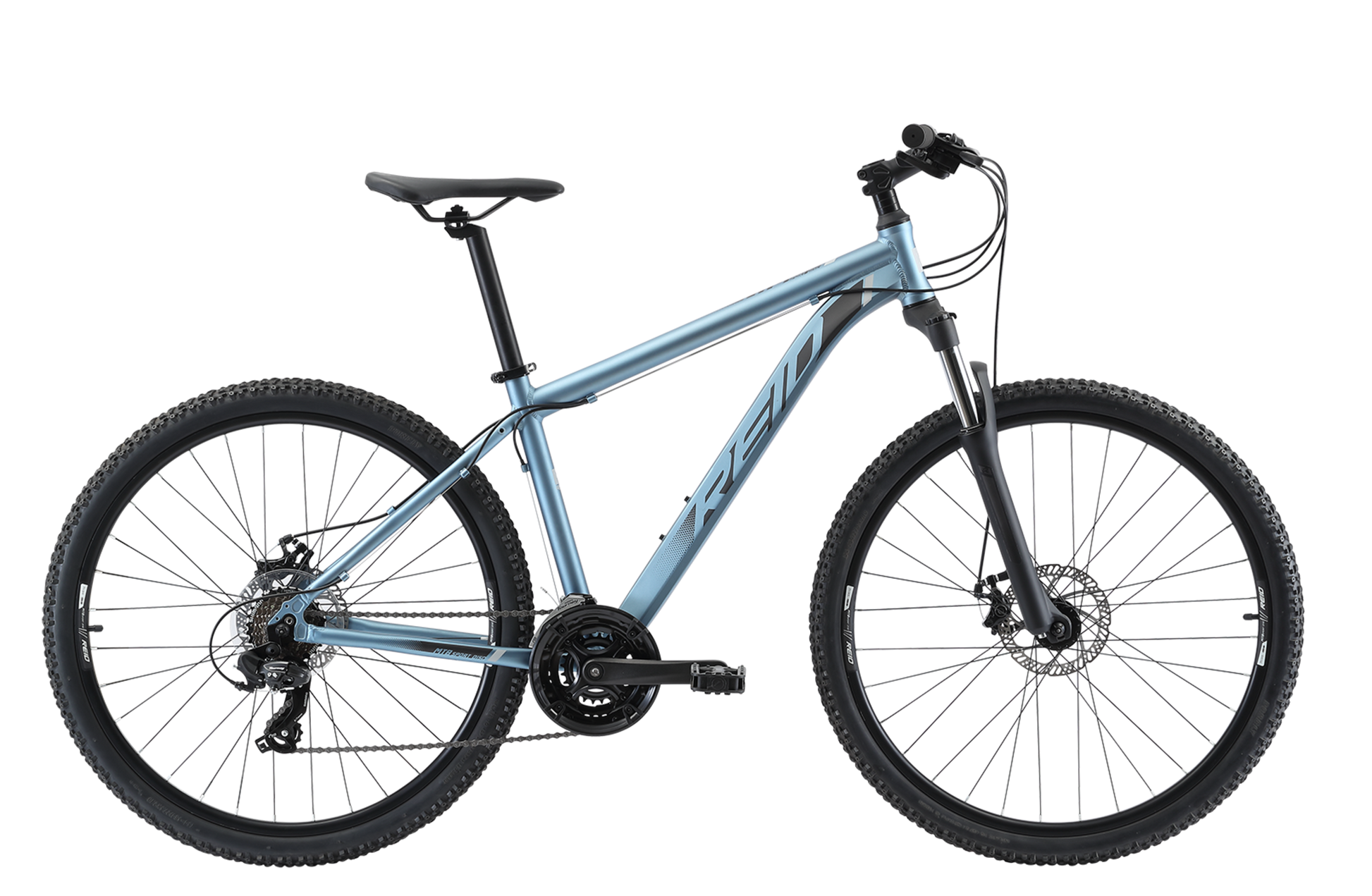 MTB Sport Disc Mountain Bike in Charcoal with Shimano 7-speed gearing from Reid Cycles Australia 