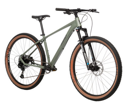 Neon Trail Mountain Bike in Green on front angle from Reid Cycles Australia 