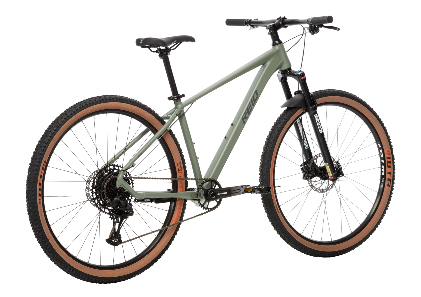 Neon Trail Mountain Bike in Green on rear angle from Reid Cycles Australia