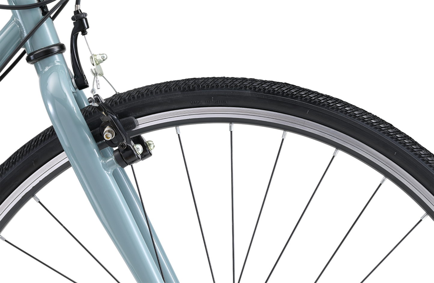 Original Gravel Bike in grey showing front cantilever brake from Reid Cycles Australia