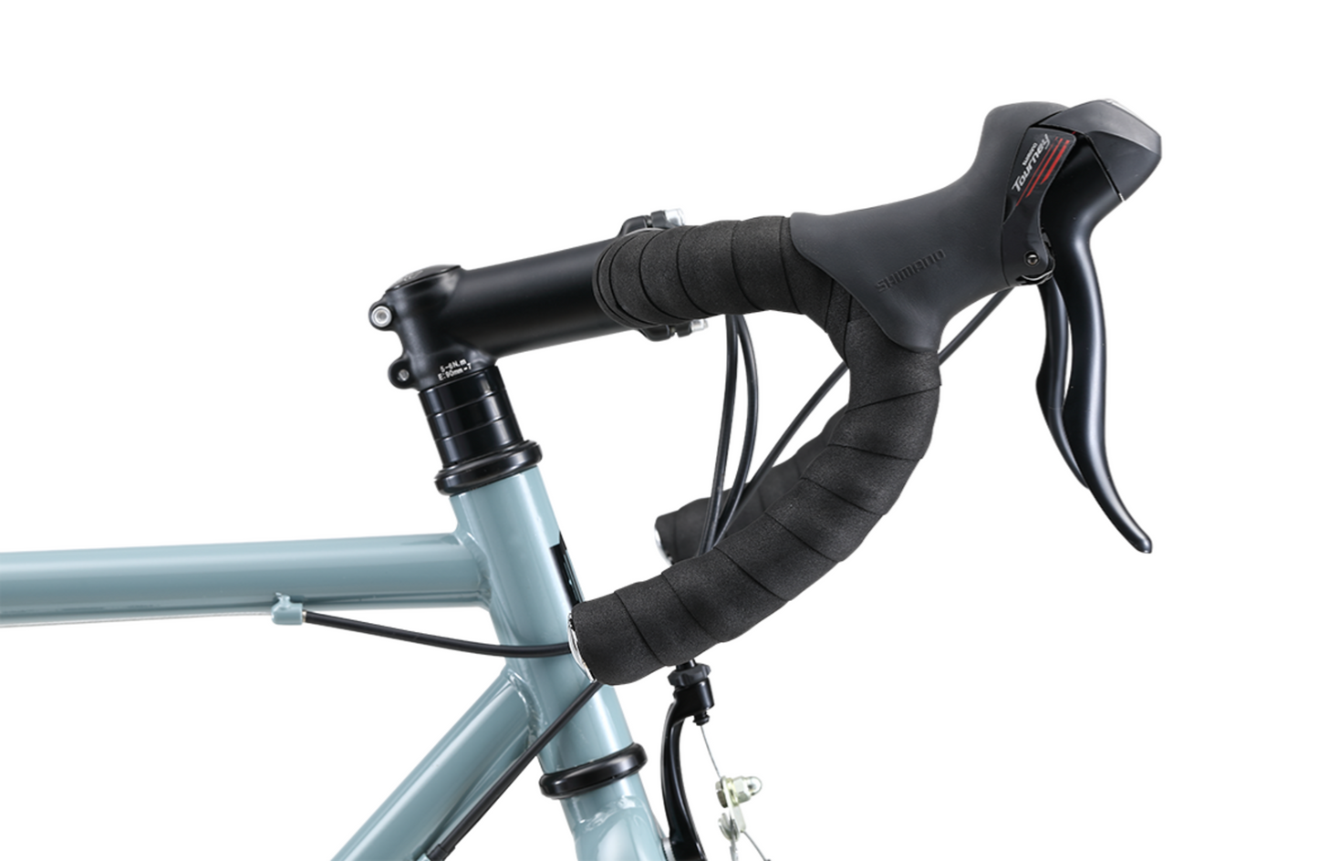Original Gravel Bike in grey showing Zoom alloy dropbar handlebars from Reid Cycles Australia