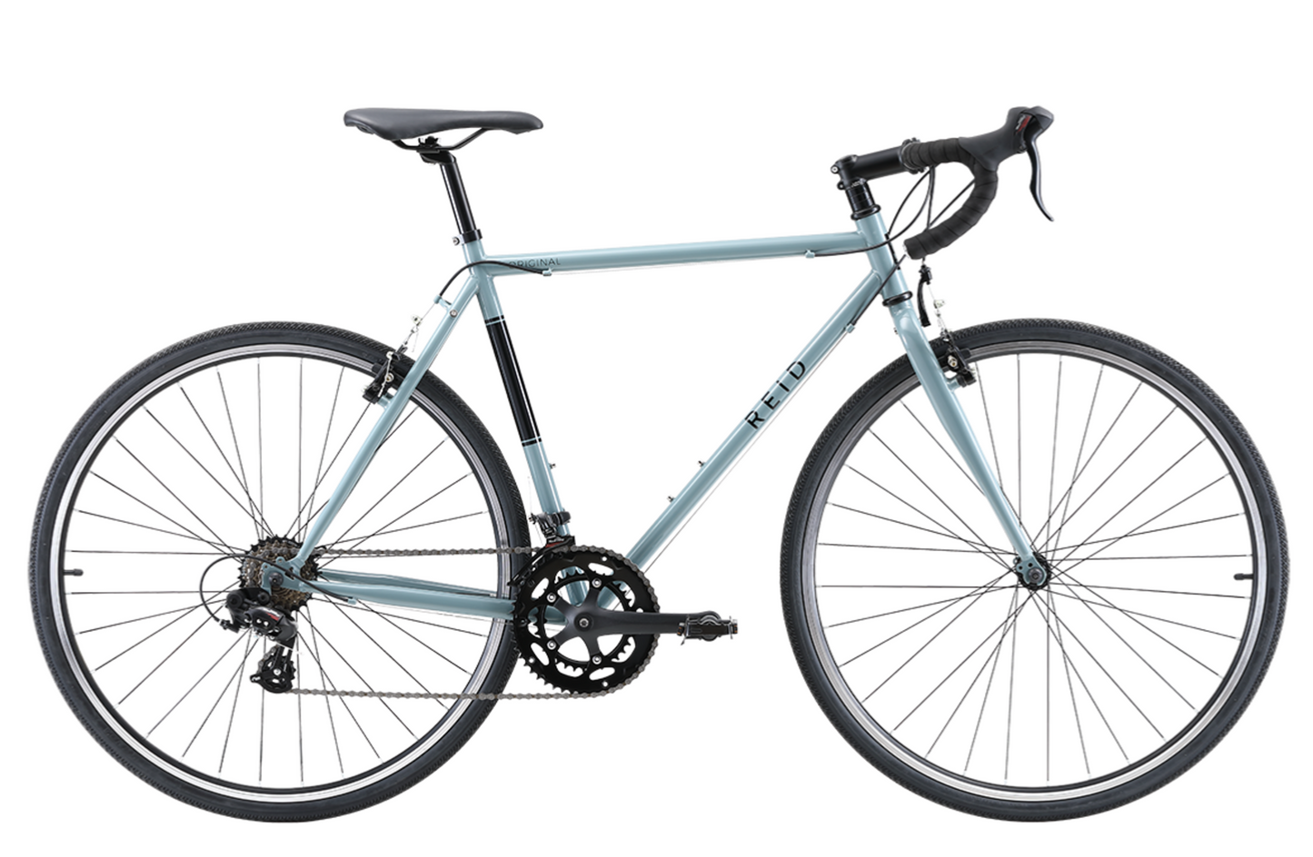 Original Gravel Bike in grey with Shimano 7-speed gearing from Reid Cycles Australia