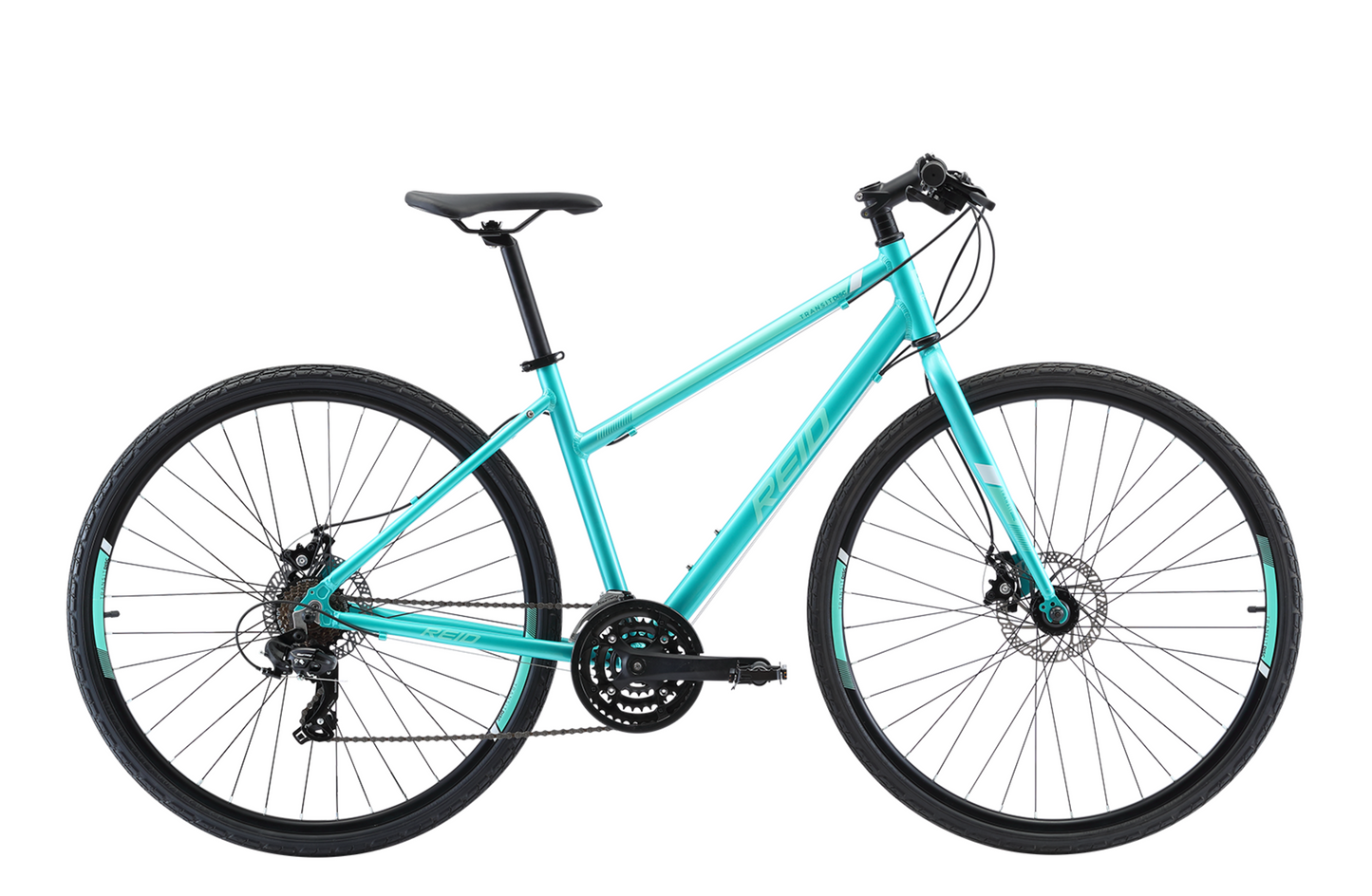 Transit Disc WSD women's commuter bike in green with Shimano 7-speed gearing from Reid Cycles Australia
