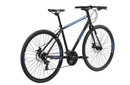 Transit Disc commuter bike in black on rear angle from Reid Cycles Australia 
