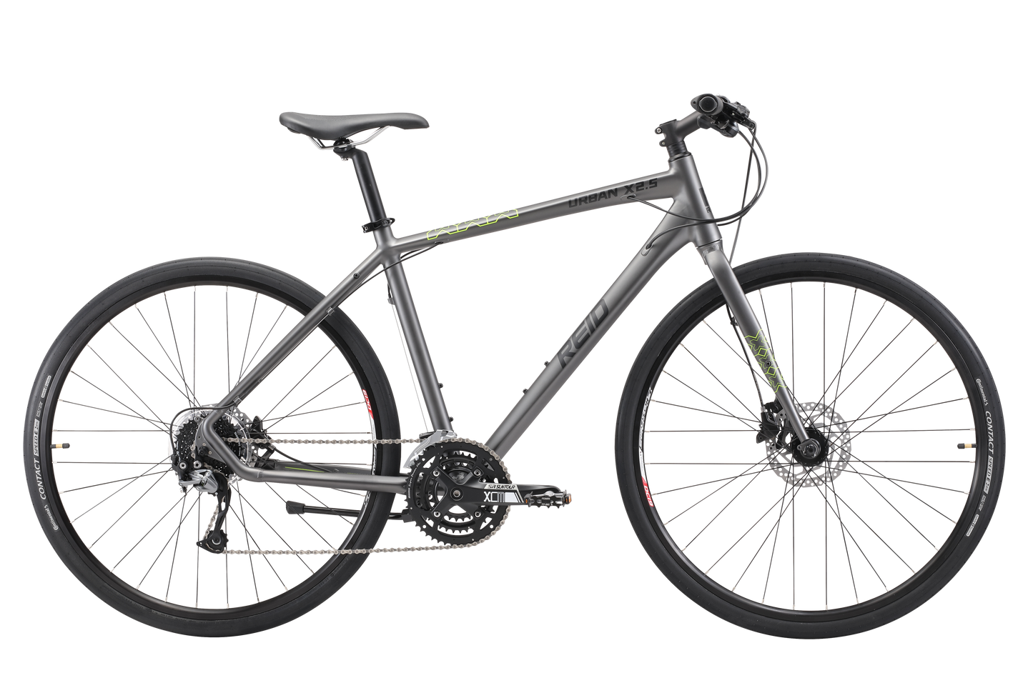 Urban X2.5 Hybrid Bike in charcoal with Shimano 9-speed gearing from Reid Cycles Australia