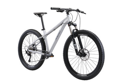 Vice 1.0 Mountain Bike in Grey showing Suntour forks from Reid Cycles Australia 