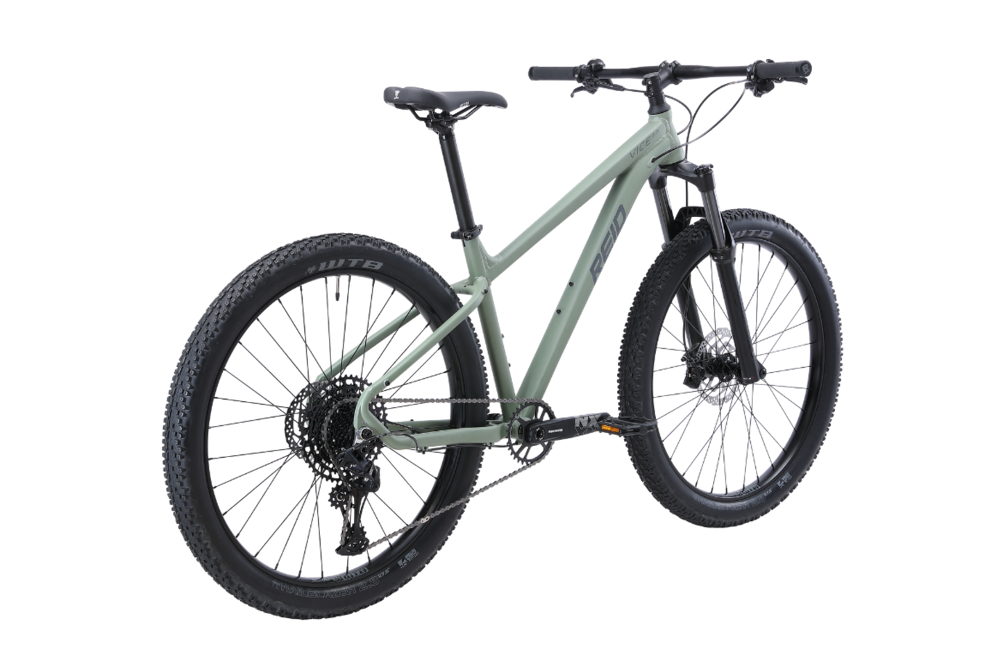 Vice 3.0 Mountain Bike in Green on rear angle from Reid Cycles Australia 