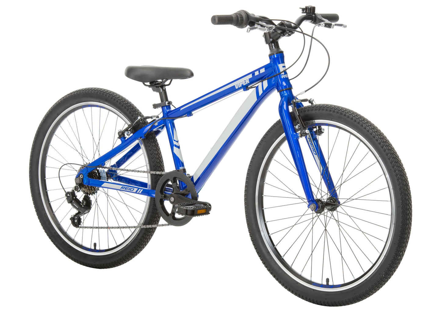 Viper 24" Kids Bike in Blue on front angle from Reid Cycles Australia