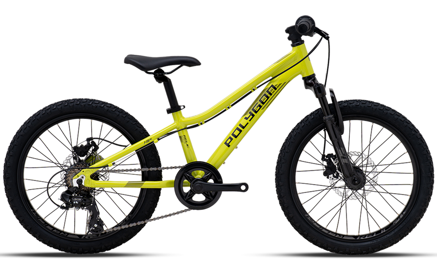 Polygon Relic 20" Kids Mountain Bike - Lime Green