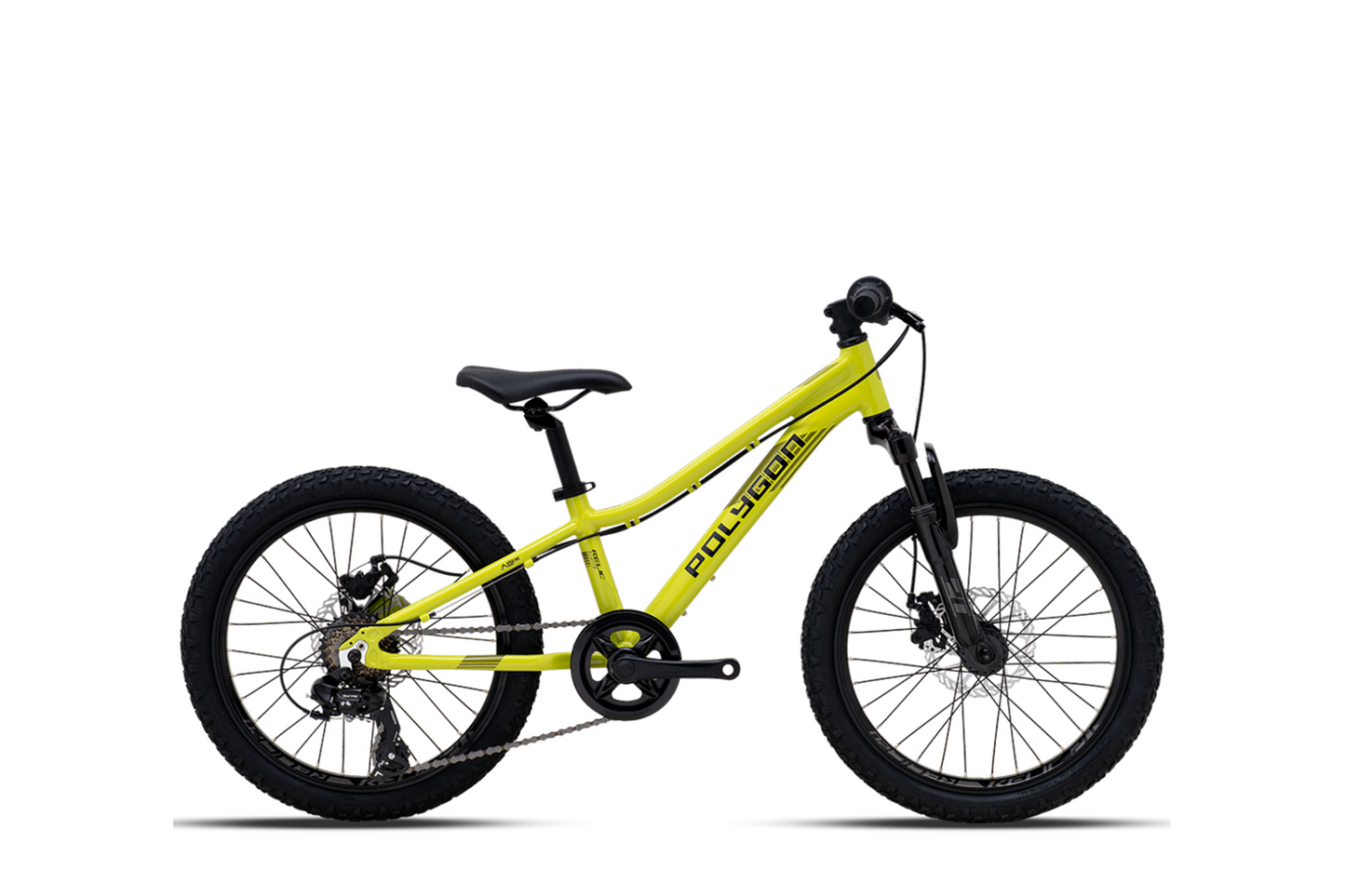 Polygon Relic 20" Kids Mountain Bike - Lime Green