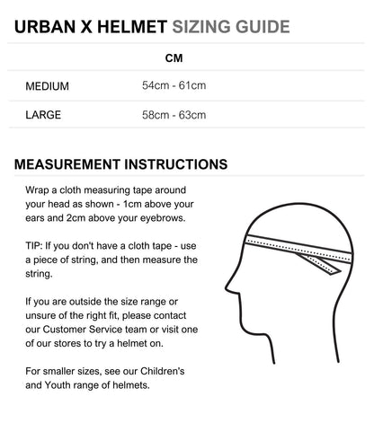 Urban X Bike Helmet Matte Black