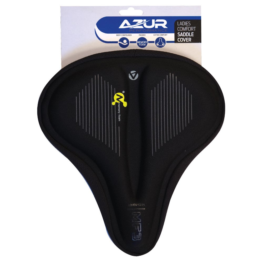 Azur Saddle Cover Ladies Memory Foam