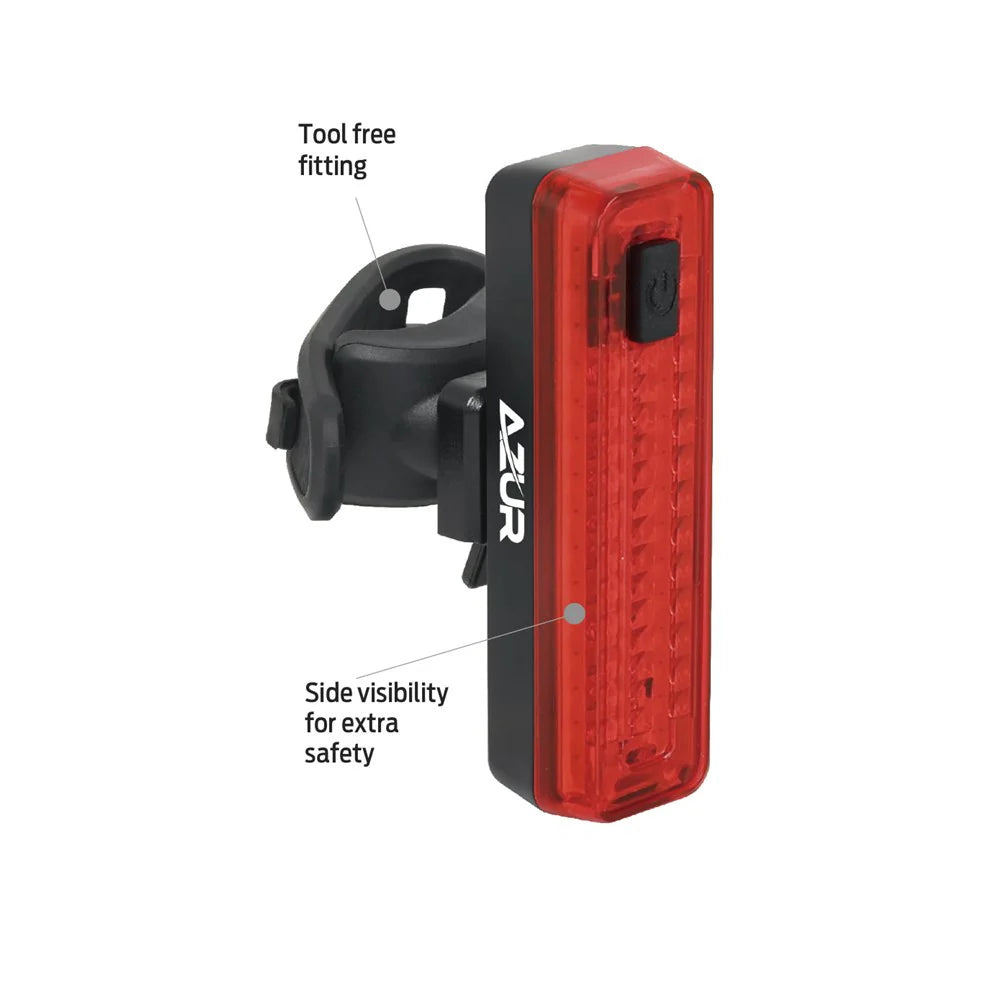 Azurlight Azur Ursa Light Set 550/45 Lumens - Smart Brake Light – Reid Cycles