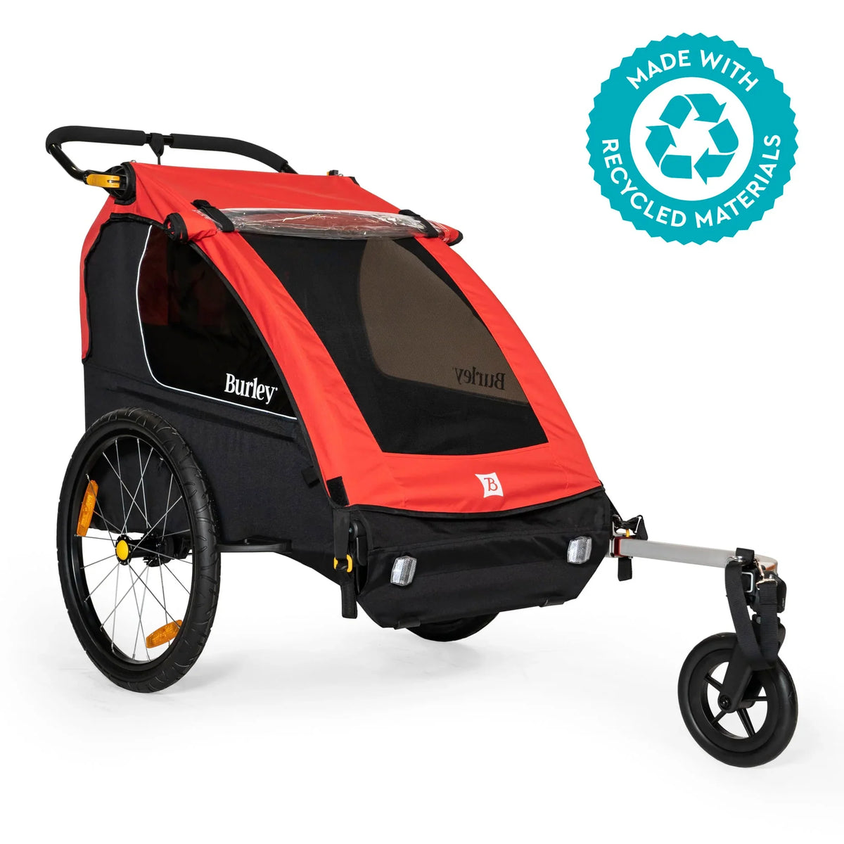 BURLEY HONEY BEE RED - 2 CHILD TRAILER