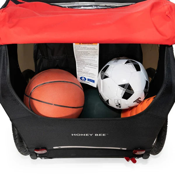BURLEY HONEY BEE RED - 2 CHILD TRAILER