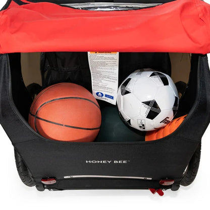 BURLEY HONEY BEE RED - 2 CHILD TRAILER