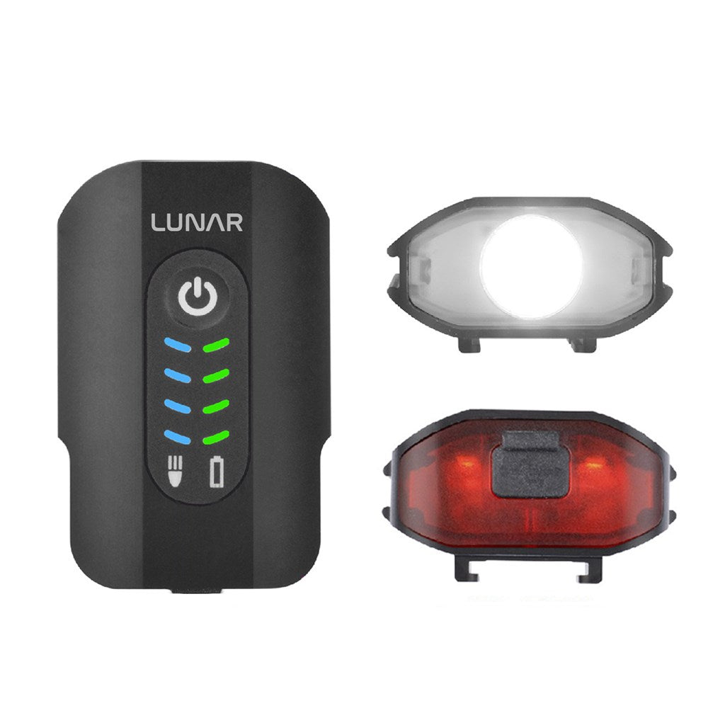 LUNAR CALLISTO 600 Front and Rear Light All-In-One - Includes Helmet Mount