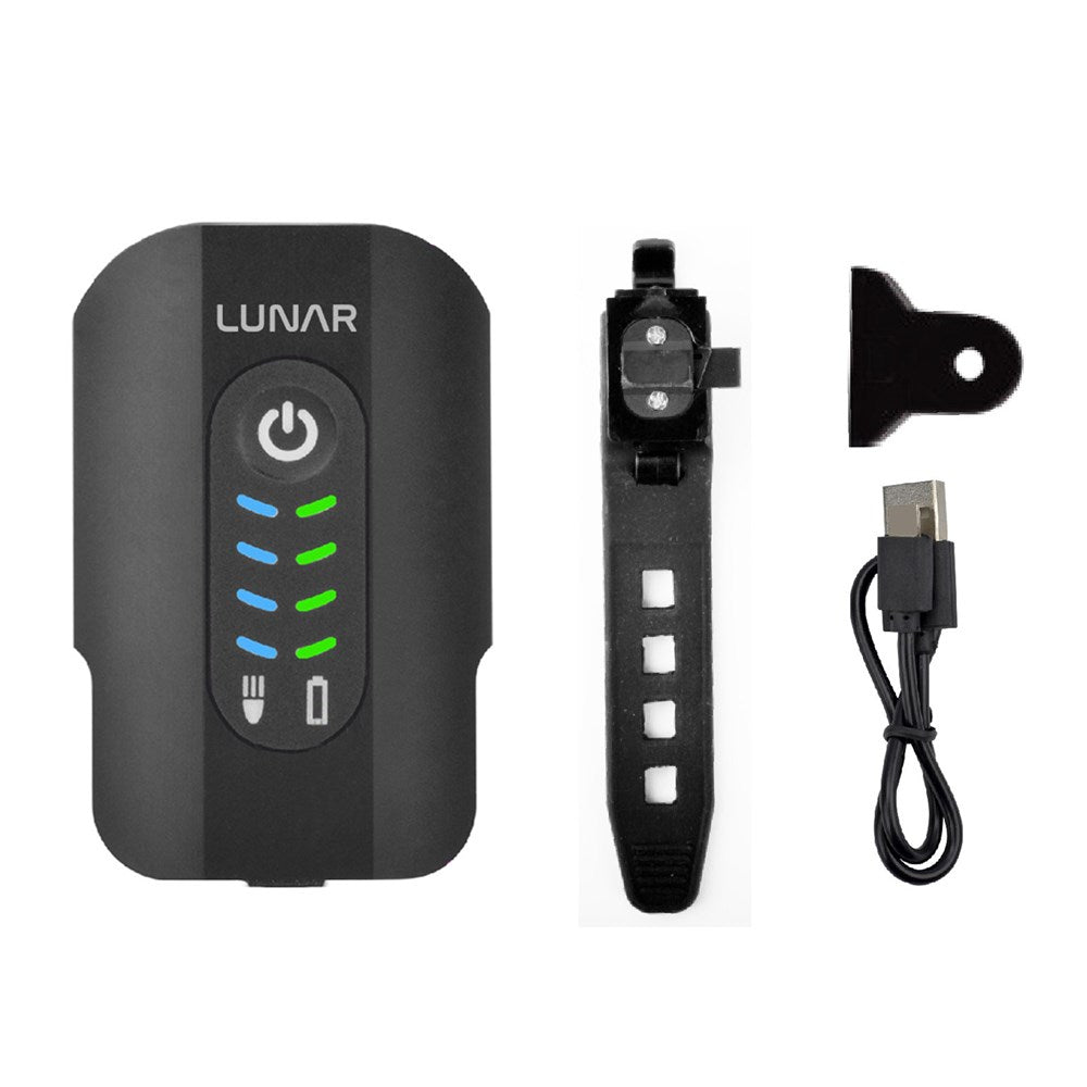 LUNAR CALLISTO 600 Front and Rear Light All-In-One - Includes Helmet Mount