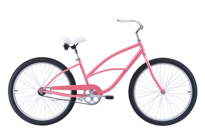 Ladies Beach Cruiser Vintage Bike - Pink