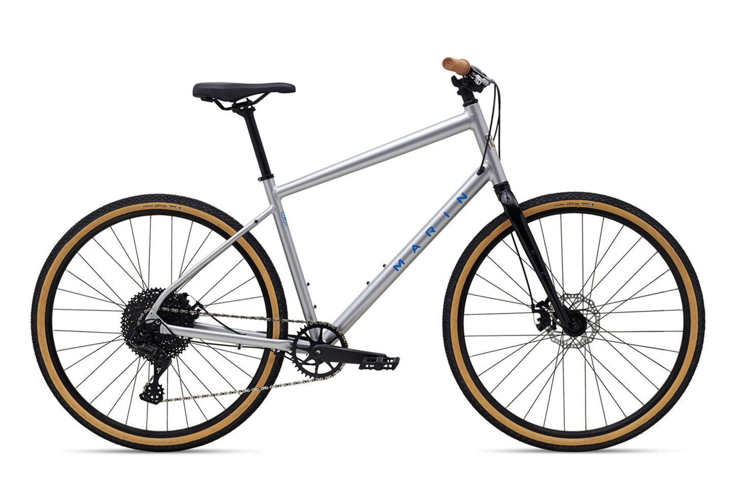 Marin Kentfield 2 - Silver Hybrid Bike