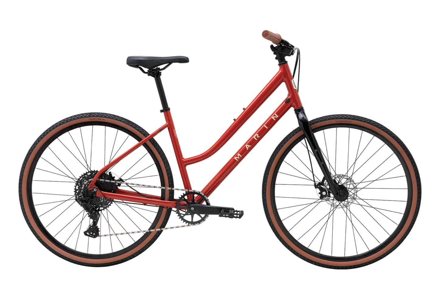 Marin Kentfield 2 ST - Red Hybrid Bike