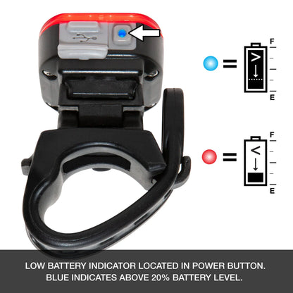 NiteRider Vmax+ 180 ALTO USB-C Rear Light with Brake Sensing