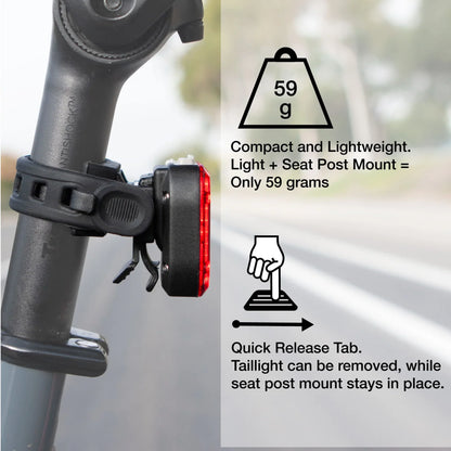 NiteRider Vmax+ 180 USB-C Rear Light