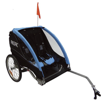 Pacific Deluxe 2 In 1 Trailer/Stroller - 2 Child