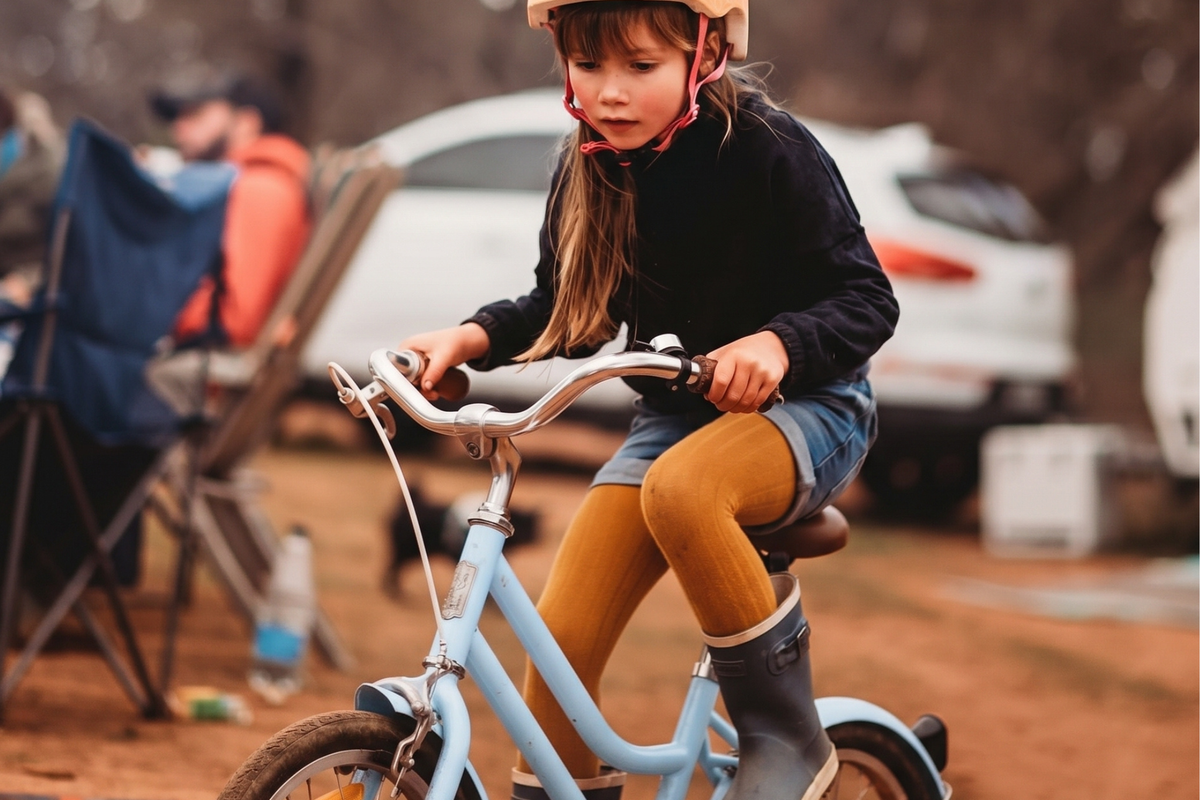 Girls Classic 20" Vintage Bike Baby Blue