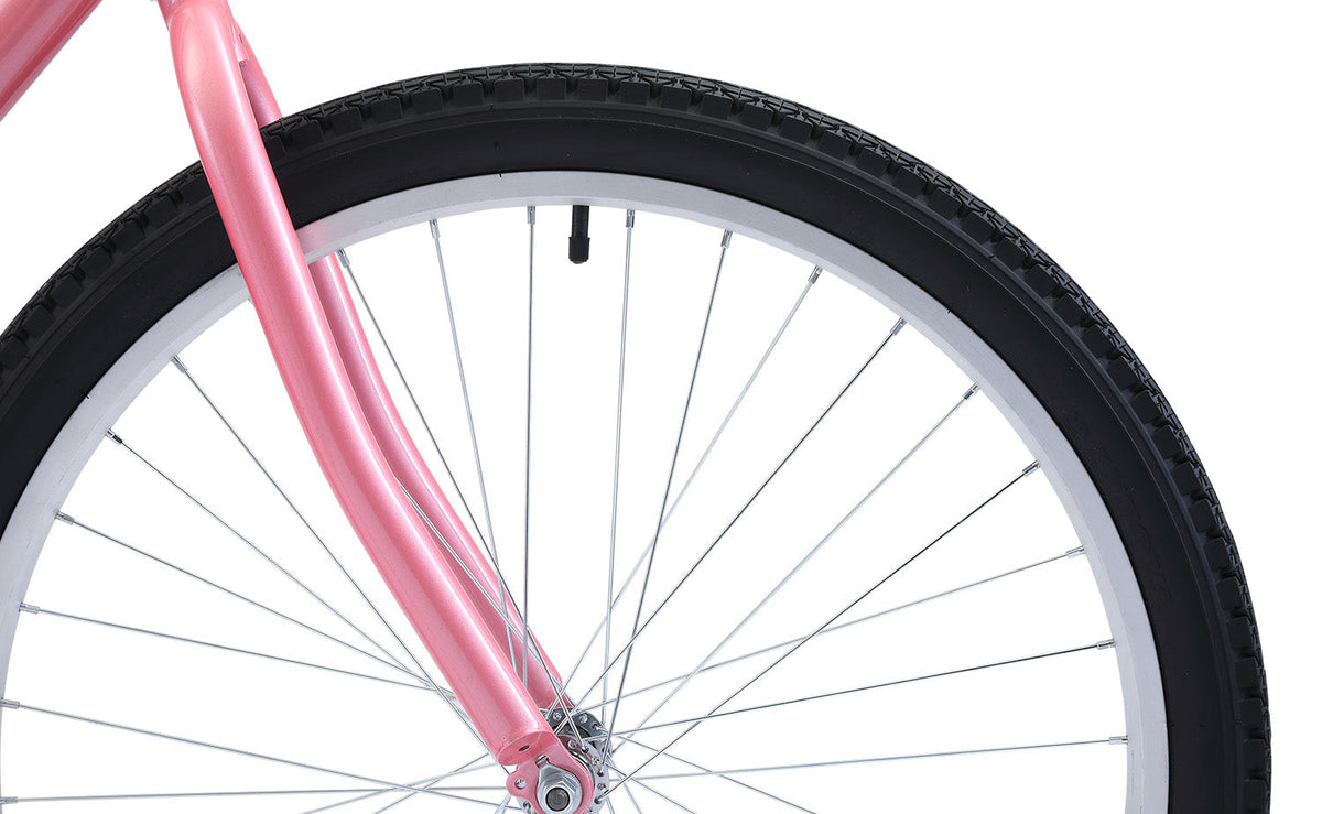Ladies Beach Cruiser Vintage Bike - Pink