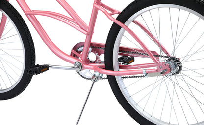 Ladies Beach Cruiser Vintage Bike - Pink