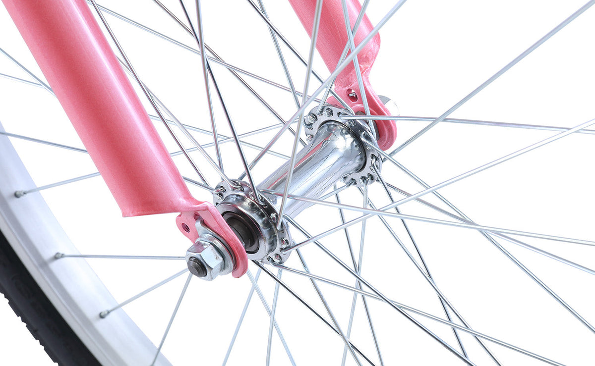 Ladies Beach Cruiser Vintage Bike - Pink