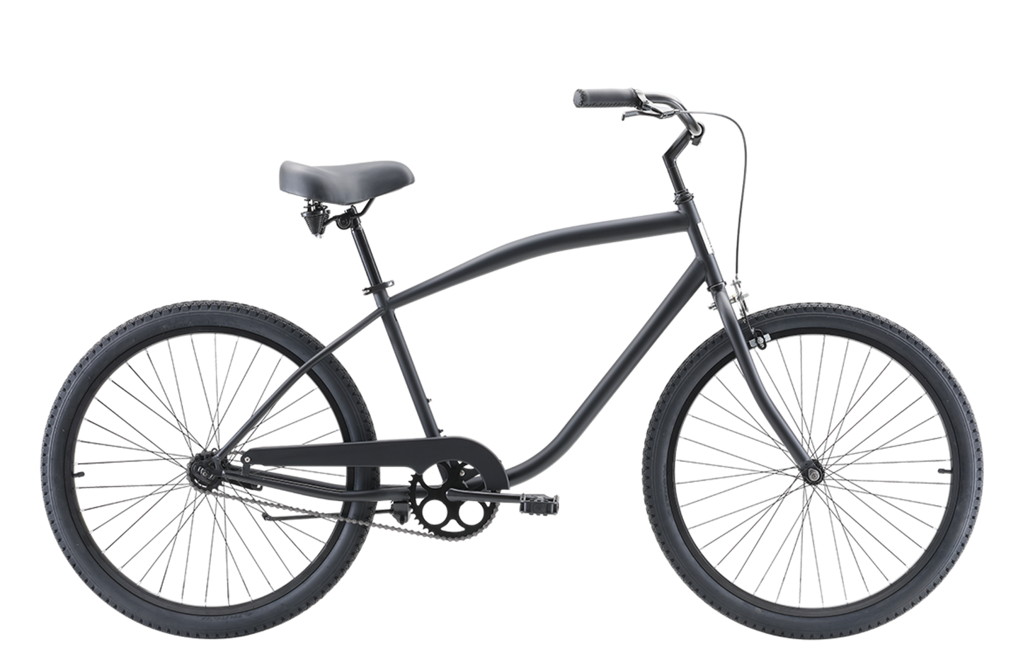 Beach Cruiser Bike Matte Black