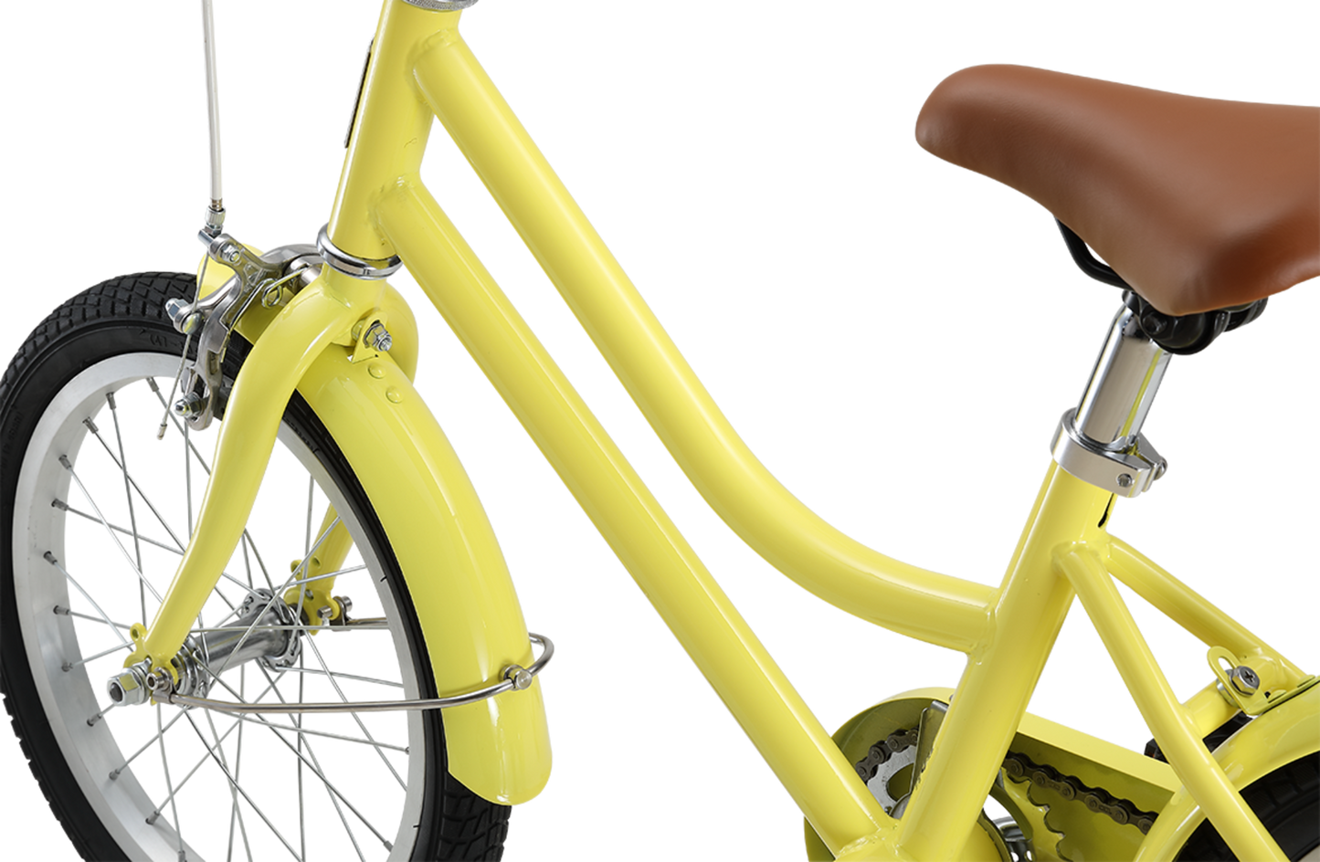 Girls Classic 16" Vintage Bike Lemon