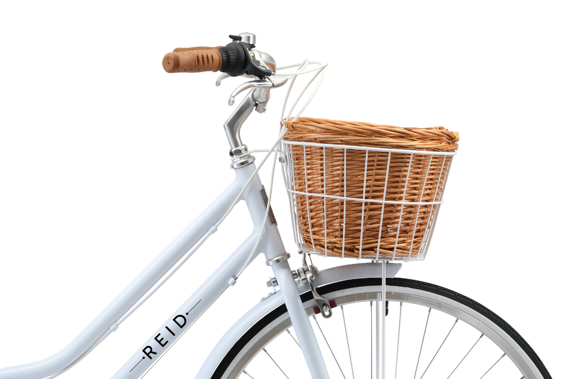 White online vintage bicycle