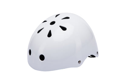 Classic Skate Bike Helmet Gloss White