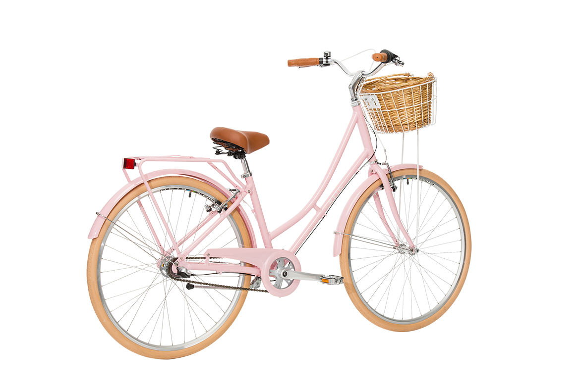 Ladies Deluxe Vintage Bike Soft Pink