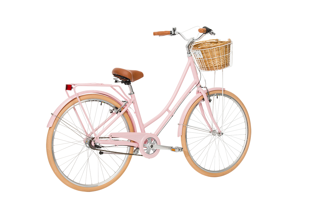Ladies Deluxe Vintage Bike Soft Pink Reid Cycles