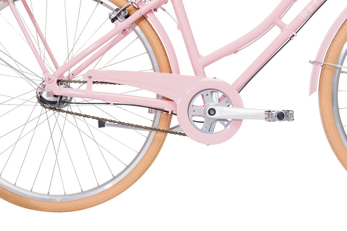 Ladies Deluxe Vintage Bike Soft Pink