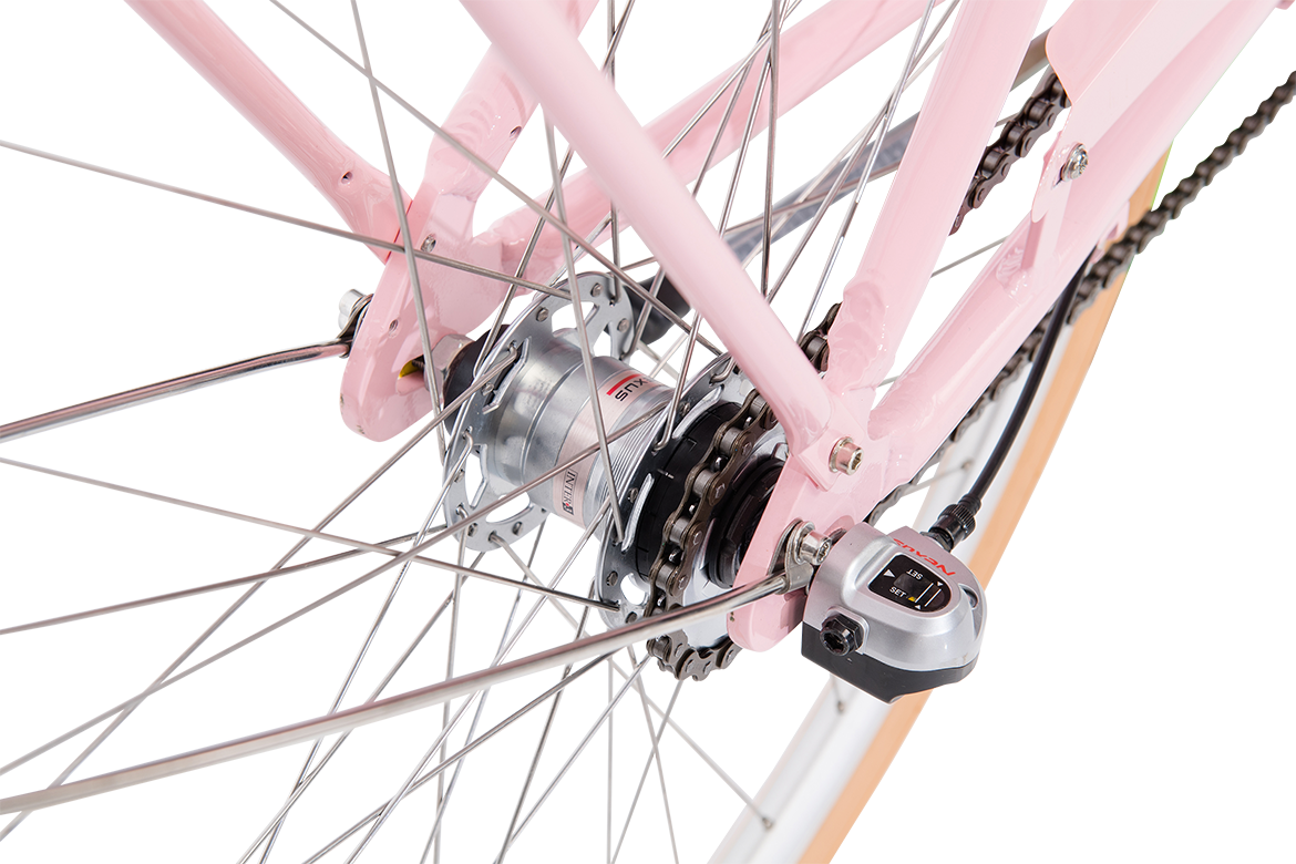 Ladies Deluxe Vintage Bike Soft Pink