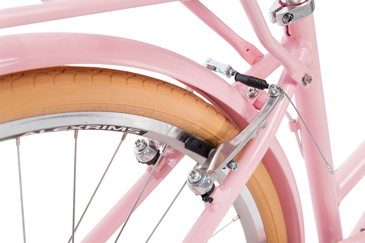Ladies Deluxe Vintage Bike Soft Pink